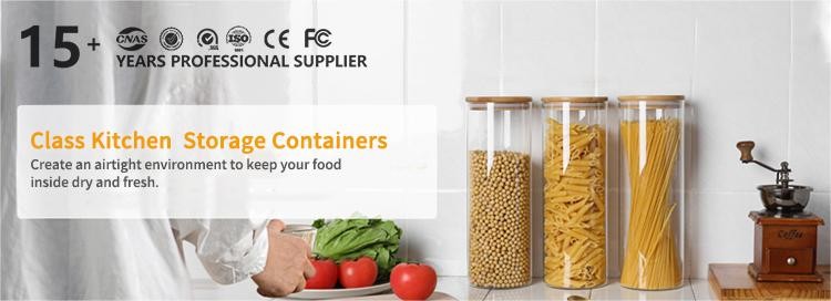 High Quality Decorative Food Glass Storage Jar For Saving Chocolate Coffee Candy With Cork