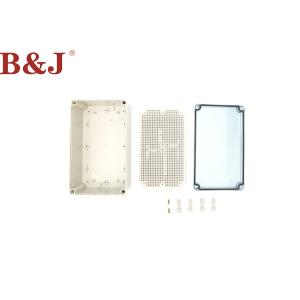 Plastic Electrical Enclosure Box Waterproof , Grey Wall Mount Weatherproof