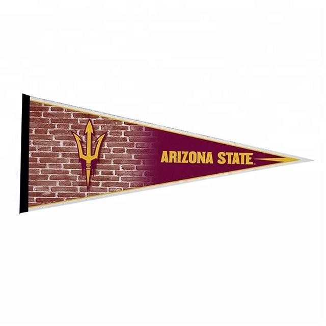 Sublimation Polyester Felt Pennant Flag 15x20cm Triangle Shape