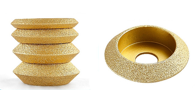 V Shape 15mm Diamond Grinding Wheel 75mm Manual Grinder Wheel