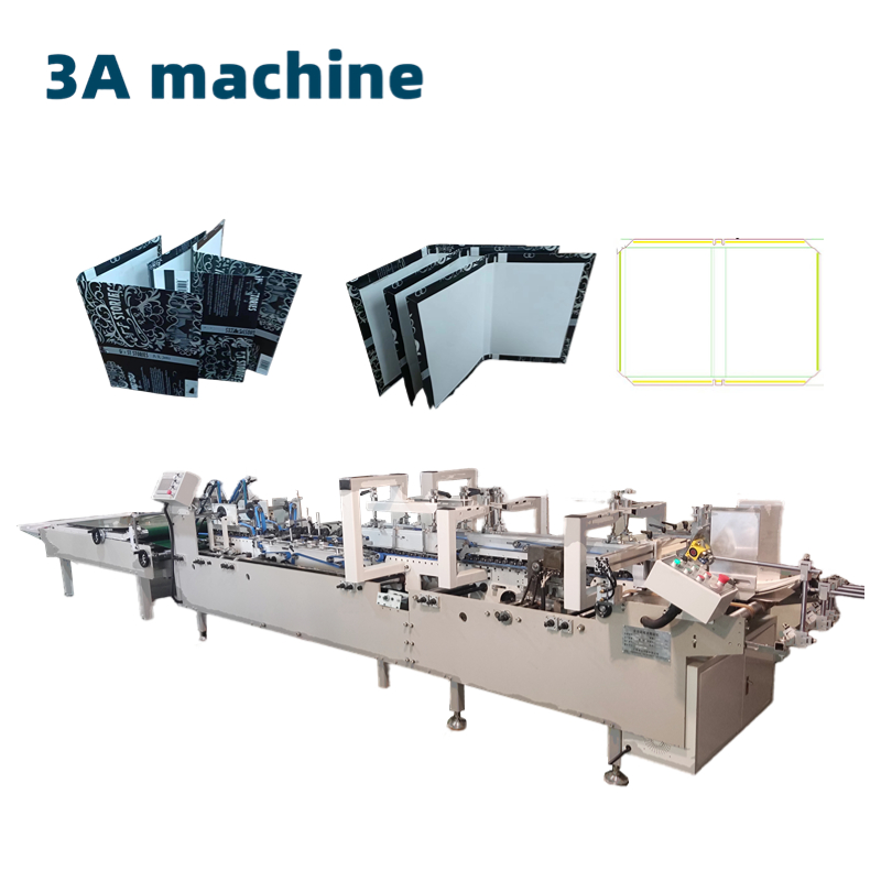 1600 KG Capacity CQT2400 Semi Automatic Folder Gluer for Corrugated Box Gluing Machine