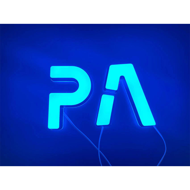 3D Signage Company Background Wall Wedding Decoration 3D LED Advertising Light Words