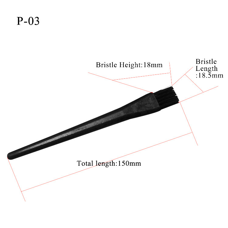Black High Conductive Dust Remove ESD Antistatic Cleaning Brush For Cleanroom