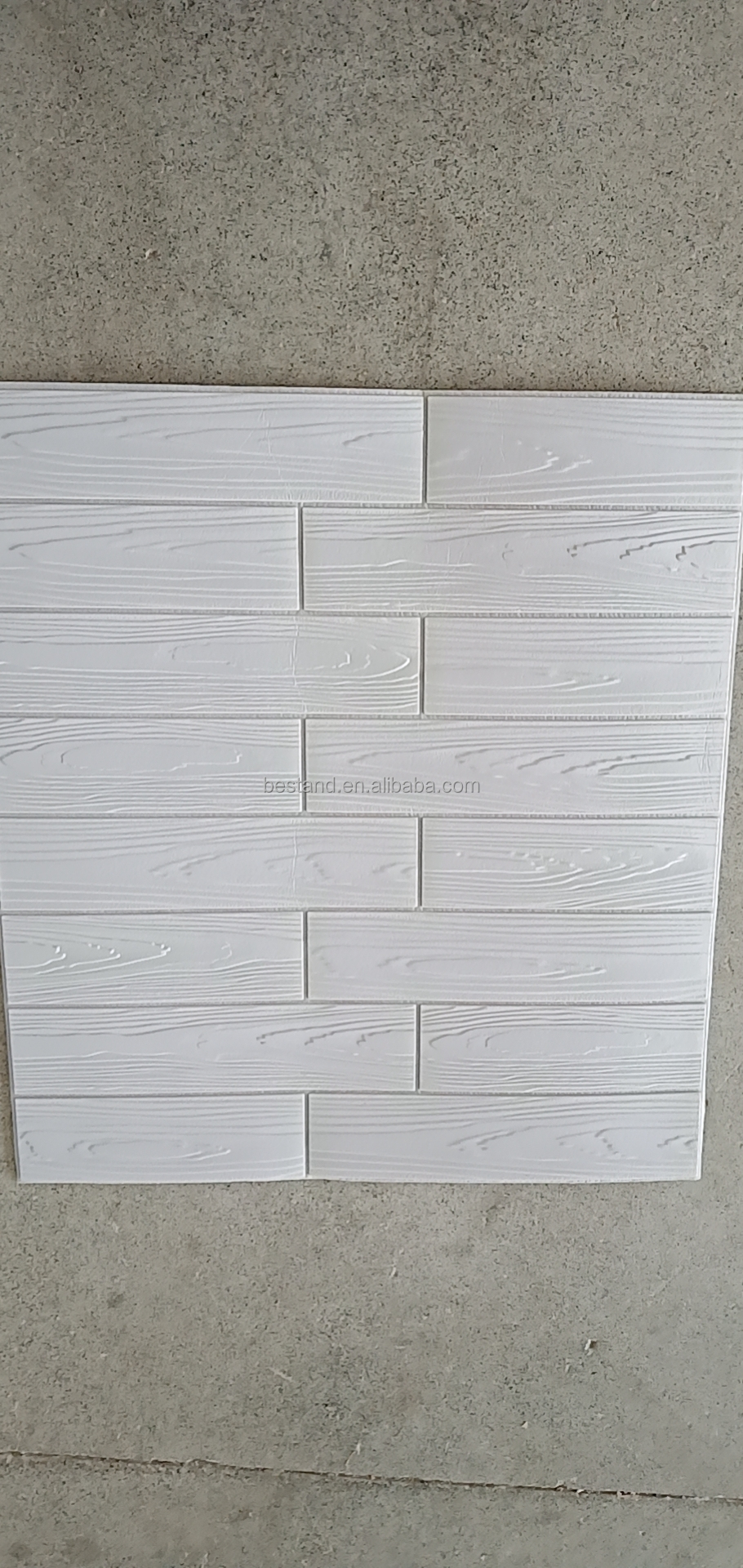 Geometric 3D PE Foam Wallpaper Green Waterproof Self Adhesive 3D Foam Wall Stickers