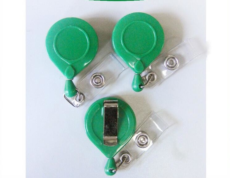 ABS Custom Yoyo Id Card Holder , Round Retractable Badge Reels With BSCI