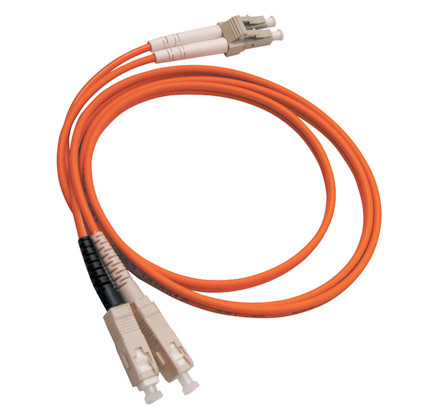 3.0mm cable diameter Low insertion loss, high return loss ST - FC Fiber Optic Patch Cord