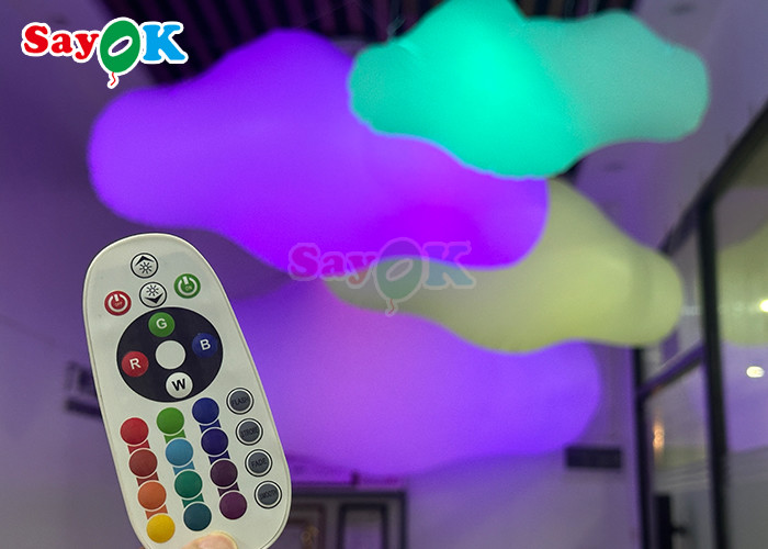 Customized Inflatable Cloud LED Lighting For Club Decoration Inflatable Pavilion At Music Festival