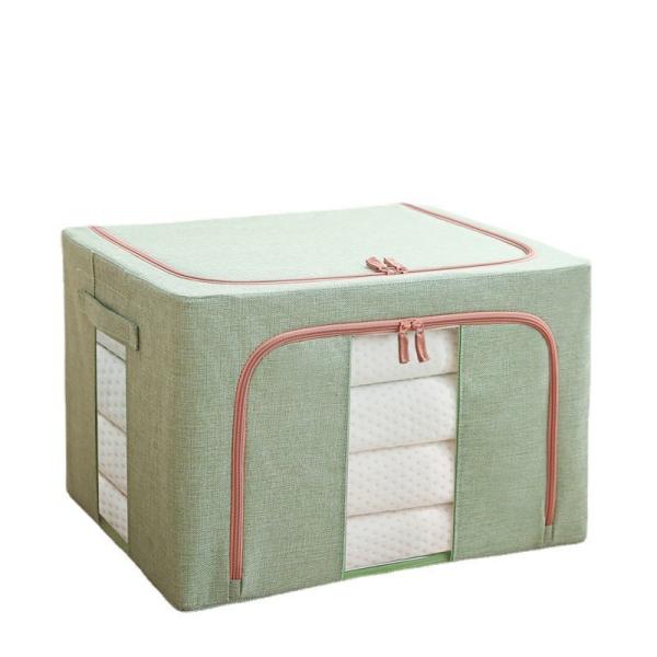 66L Large Capacity Folding Cotton Linen Household Quilt Clothing Collapsible