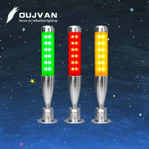 70 / Min Shiny Signal Tower Lamp DC 24V IP54 For CNC Machine Status Indicator