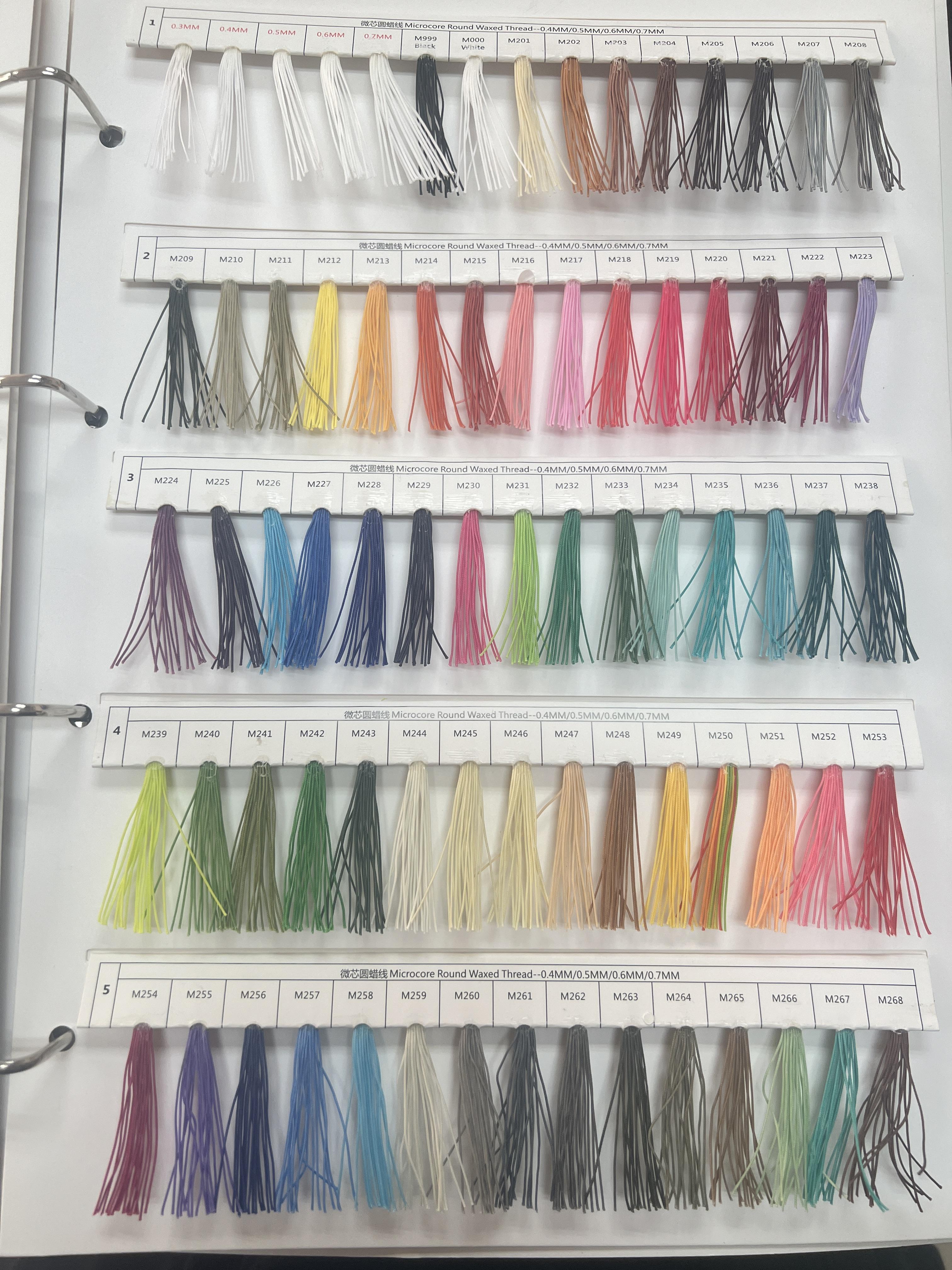 Coating Yarn Factory PVC Stirling Coated Yarn Customize Coating Materials Waxed Thread