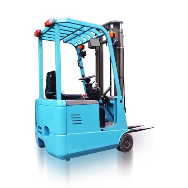 AC Motor Three Wheel Electric Forklift 1000kg Rated Loading Capacity New
