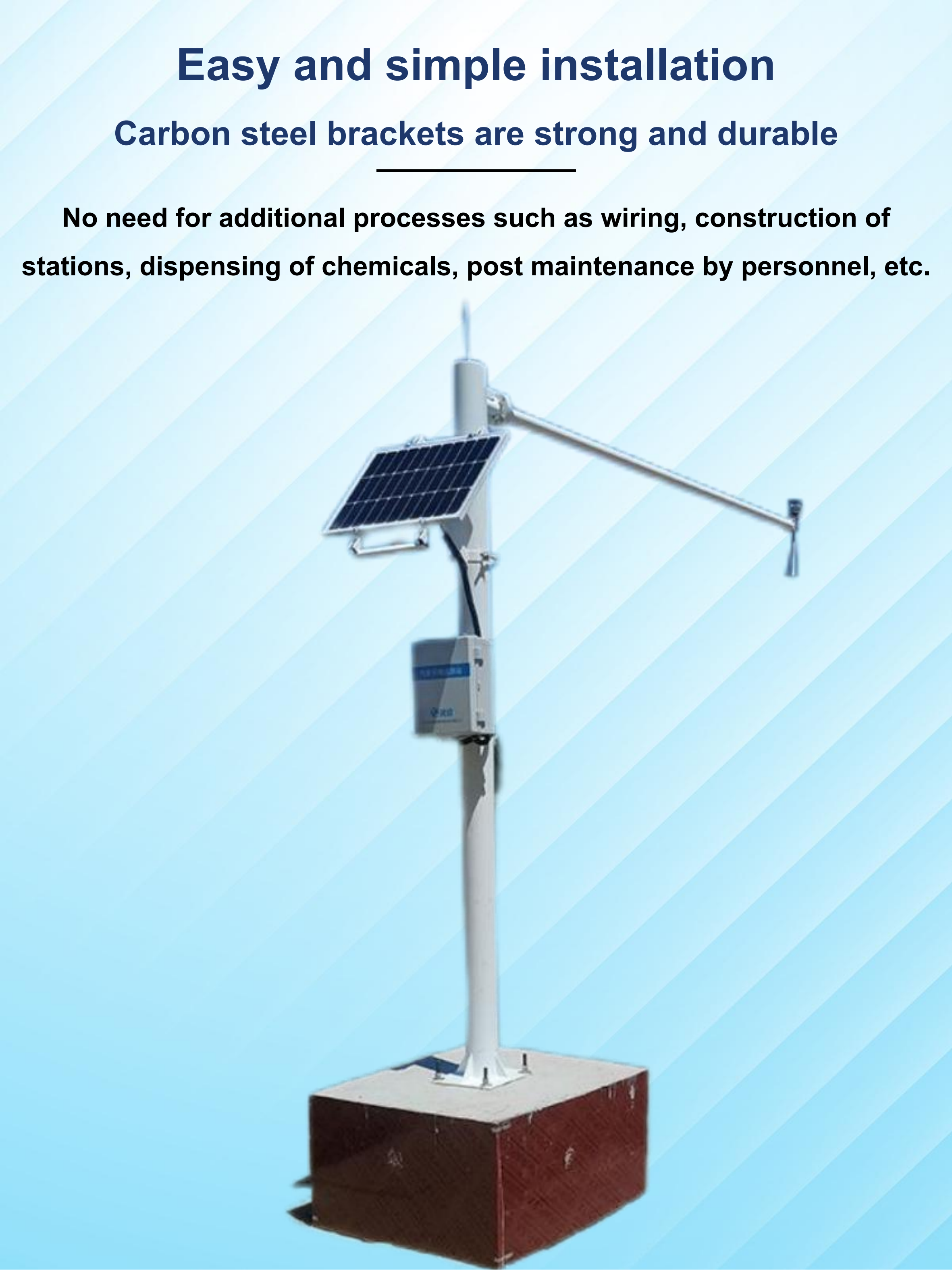 Solar Water Monitoring System For Water Treatment Wastewater Treatment Analyzation