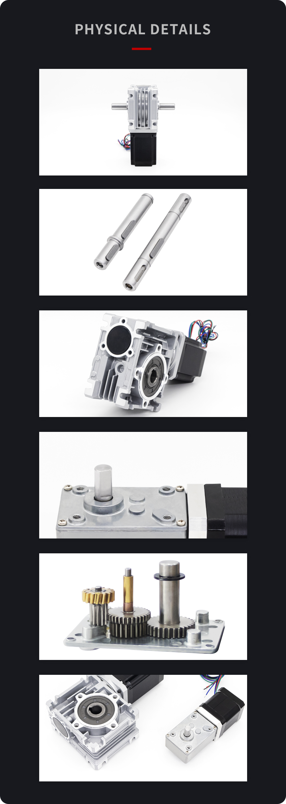 High Precision 1.2A Nema 17 Stepper Motor With 450mN.m Holding Torque and Worm Gearbox