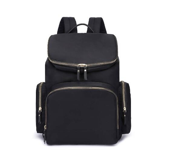 Polyester Embroidered Mummy Diaper Bag With Thermal Insulated Bottle Pockets