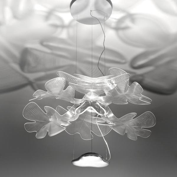 Embossed Petal Shaped Nordic Pendant Light Luxury Decorative Chandelier Living
