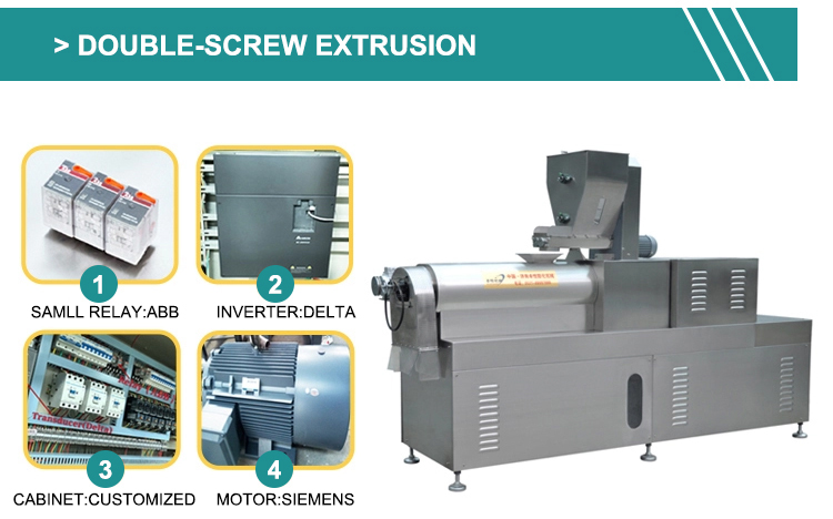 SIMENS Motor Strength Doritos Bugle Tortilla Chips Extruder Making Machine for Snack Food