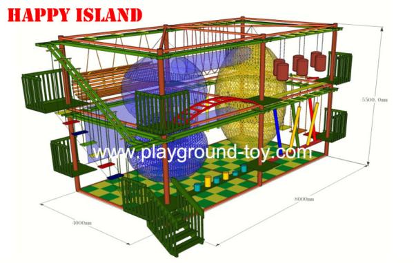 International Certification Kids Adventure Playground Equipment For Park /