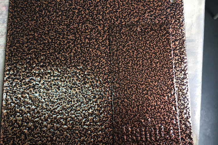 Smooth Film Hammertone Brown Powder Coating For Architectural Applications