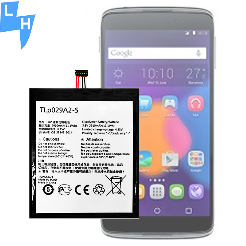 TOUCH 3 System Model 3.8V 2910mAh TLP029A2 Battery for Alcatel Idol 3 5.5 Mobile Phone