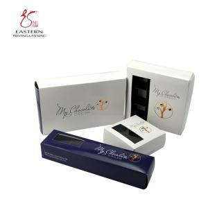 Custom Printed Foldable Paper Box , Chocolate Boxes With Inserts