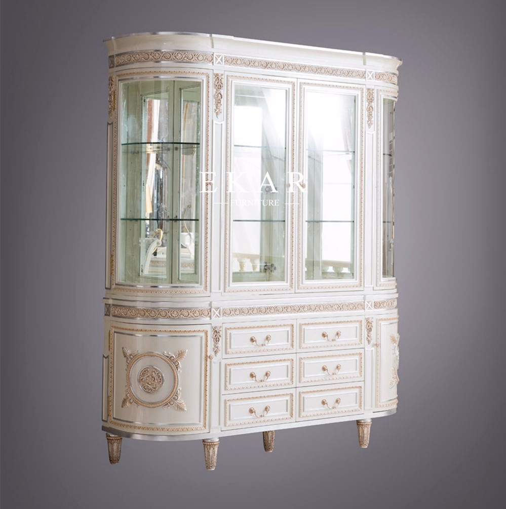 Large glass for home dining room howcase cabinet display FLN-M-CG201