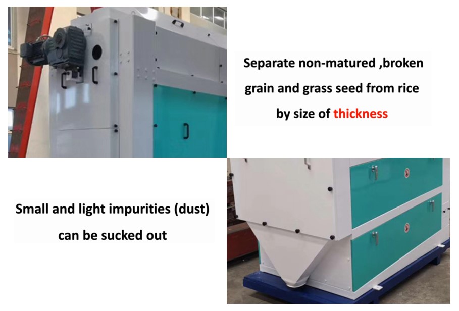 850 KG Rice Mill Plant Paddy Thickness Grader Grading Machine Broken Rice Separator