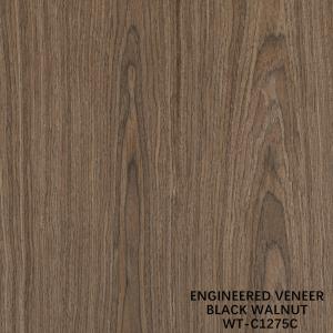 Artificial Natural Wood Veneer Crown Cut Walnut Standard Size 2500*640 For Indoor Decorative Board WT-C1275C/1512C/1715C