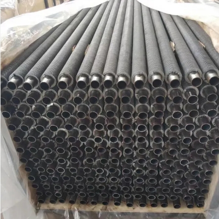DELLOK High Frequency Weld HFW Solid Fin Tube with Black Painted Surface for Fire Protection