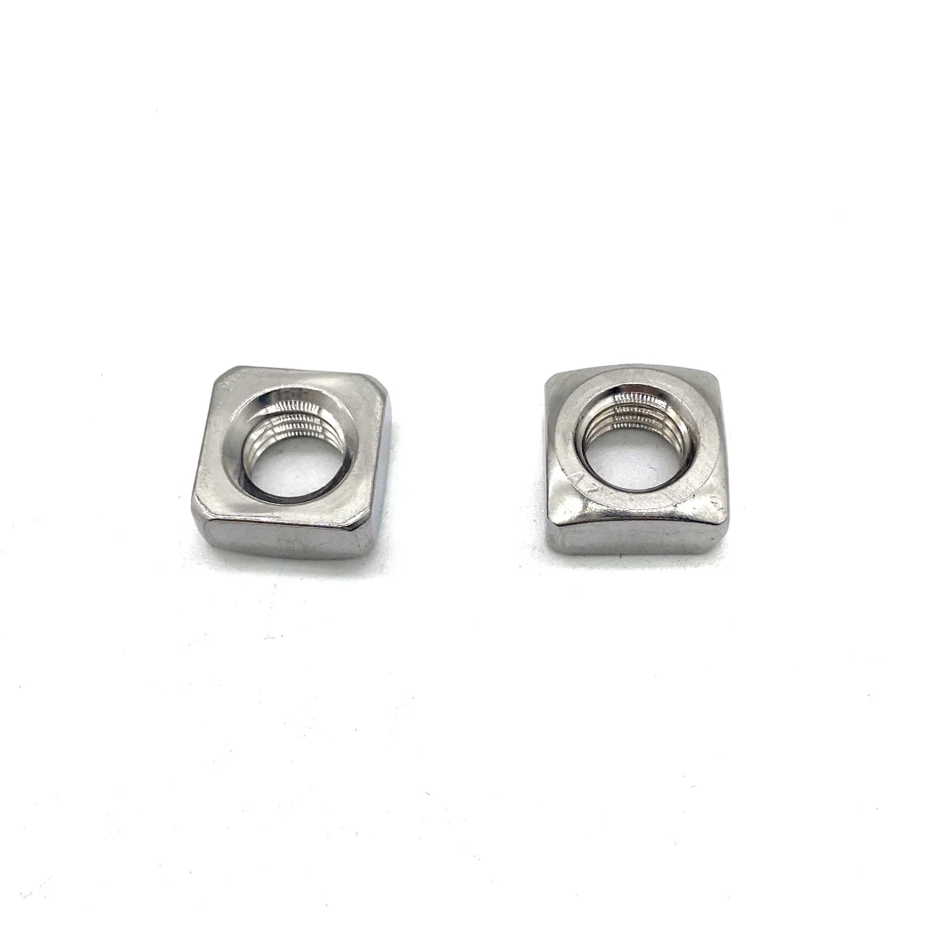 DIN557 M3 Stainless Steel 304 316 Square Weld Nut