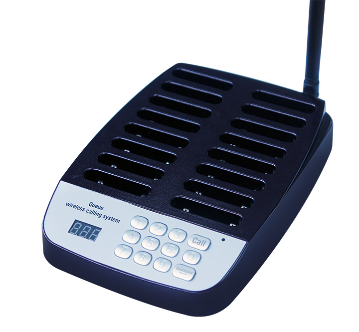 1 keyboard and 16 pagers wireless restaurant pager system for fastfood restaurants