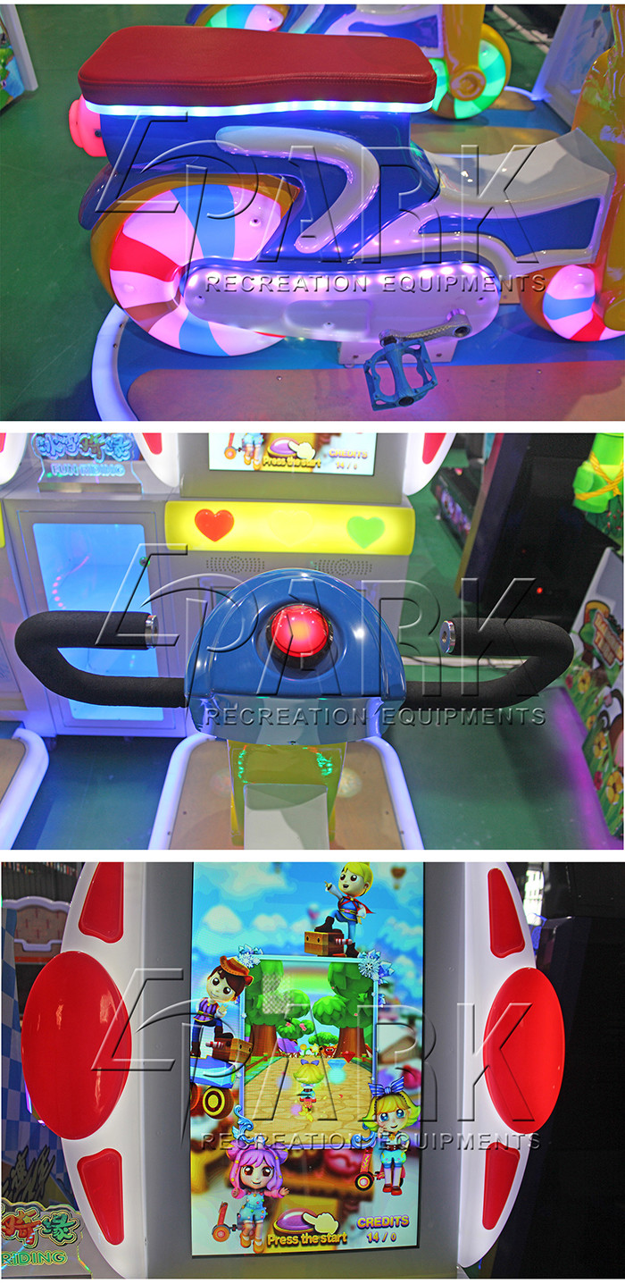 Amusement Fitness Internet Bike Racing Game Machine Coin Operated 300w