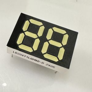 Ultra Bright White 12mm (0.47-Inch) 2-Digit 7-Segment Common Cathode LED Display
