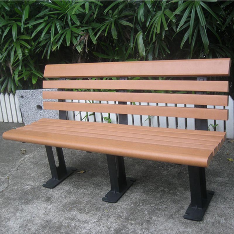 Modern Garden Bench Seat Recycled Plastic For Sports Center Playground