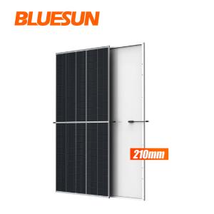 Bluesun Bificial 535w Half Cells Panels 530w 540w 550w Bifacial Solar Panes with