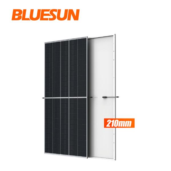 Bluesun Bificial 535w Half Cells Panels 530w 540w 550w Bifacial Solar Panes with