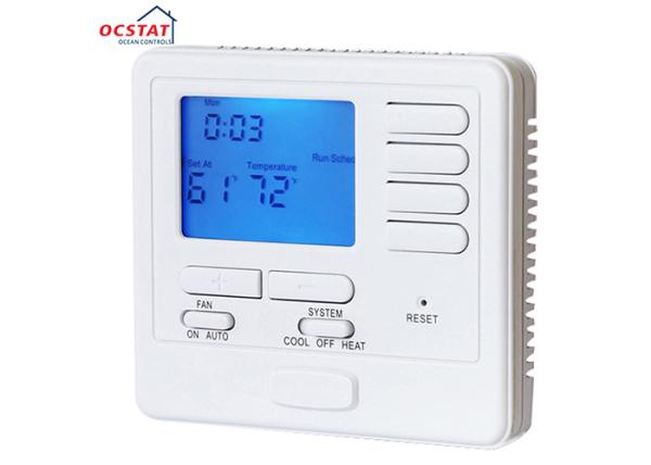 Gas Configurable heat pump thermostat Programmable , Digital Air conditioner