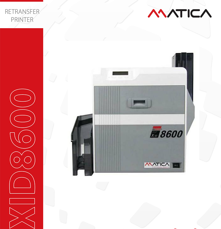 Matica EDIsecure XID8600 High Resolution Dual Sided Retransfer ID Card Printer for Stock