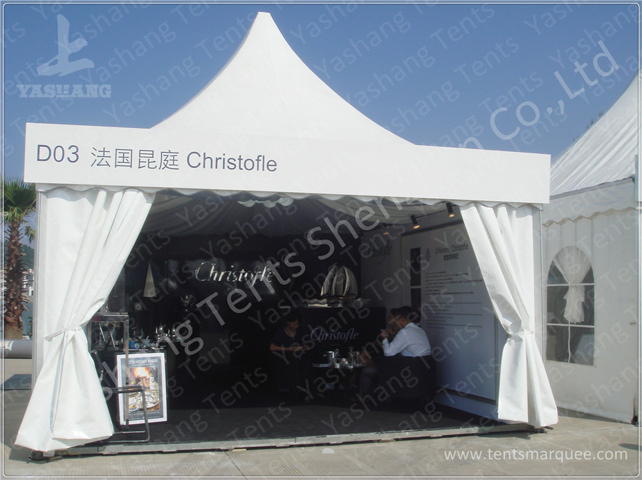Custom Exhibition High Peak Frame Tent Pagoda Replacement Canopy Pavilion