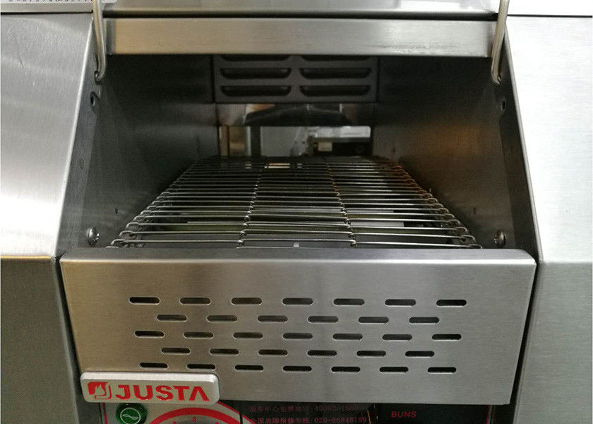 JUSTA Electric Conveyor Toaster Commercial Snack Bar Machine 150 - 180 Slices Per Hour
