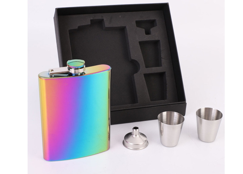 Spot Plating Kitchen Household Items Colorful Personalized Hip Flask For Her
