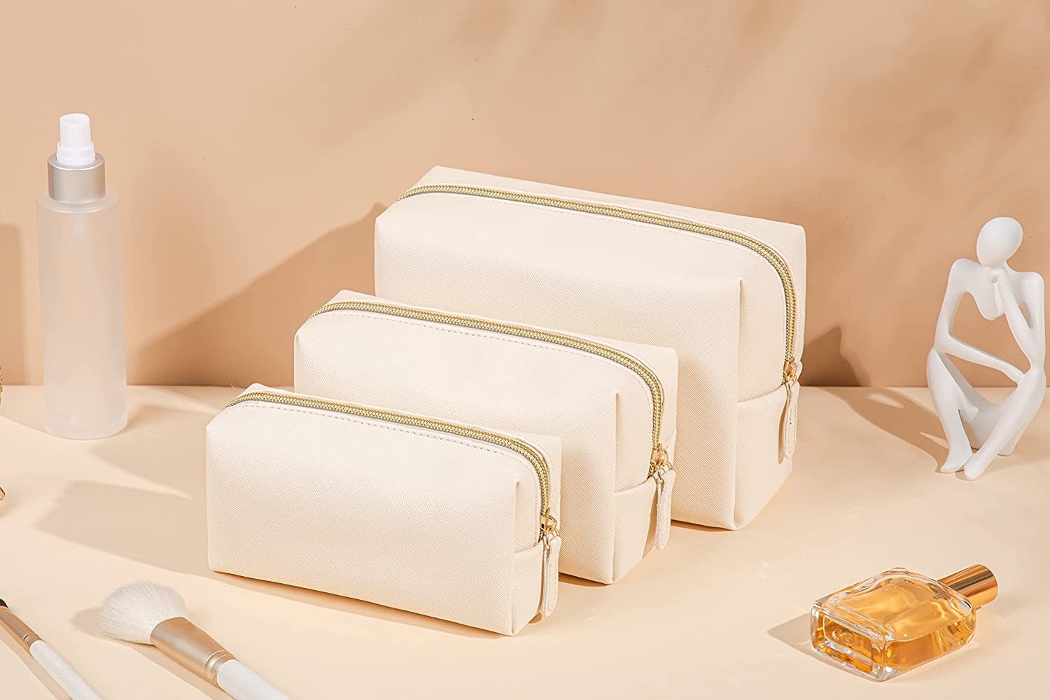 High quality waterproof PU makeup bags for women men