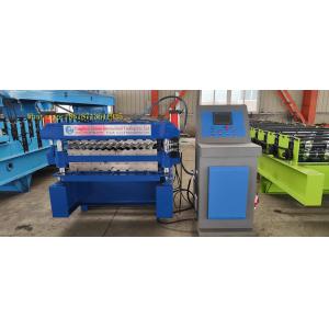 Roofing Glazed Tile Ppgi Double Layer Roll Forming Machine Plc Control