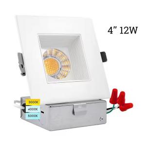 China Ultra Thin 4 Inch LED Recessed Lighting Canless IC Rated LED Downlights Square on sale