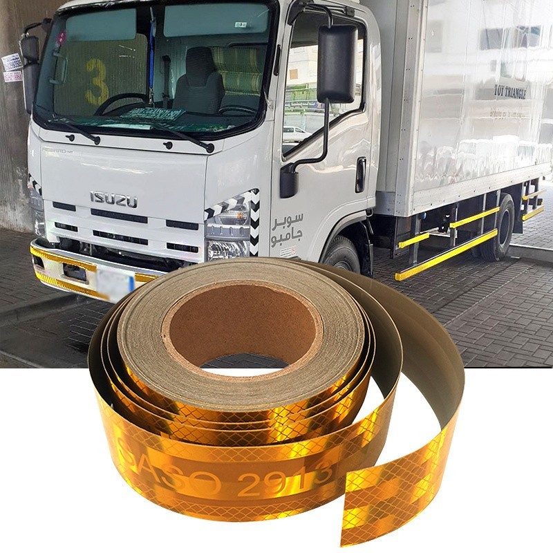 ECE SASO 2913 Reflective Tape Vinyl Adhesive Sheet For Trucks auto
