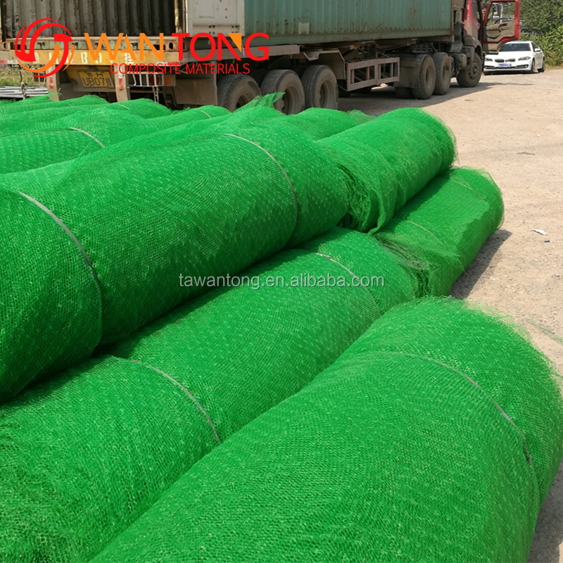 CE/ISO9001/ISO14001 Certified HDPE 3D Geomat for Tri-Dimensional Plastic Grass Grid