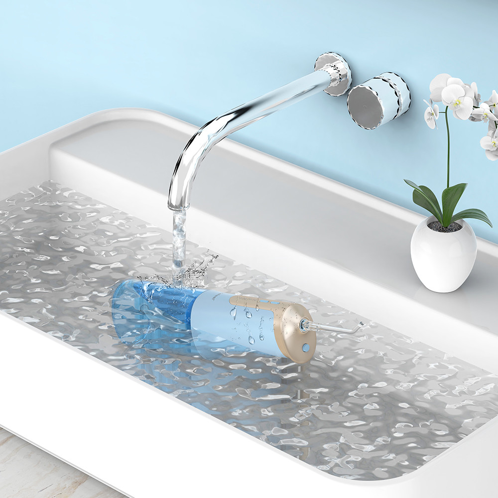 Teeth Cleaner Electric Water Jet Cordless Portable Water Flosser IPX7 300ml