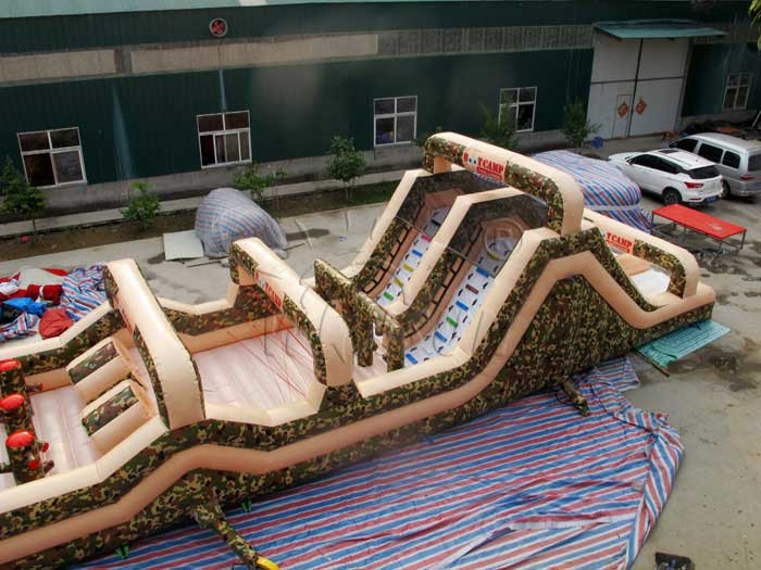 Outdoor Inflatable Sports Games , Boot Camp Inflatable Obstacle Course
