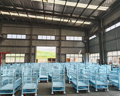Efficient Logistics Solution Stackable Metal Steel Pallet With ISO4001 Certification