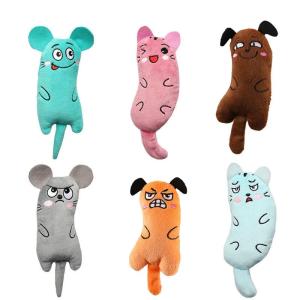 Cat Toys Cute Funny Soft Plush Doll Chewing With Catnip