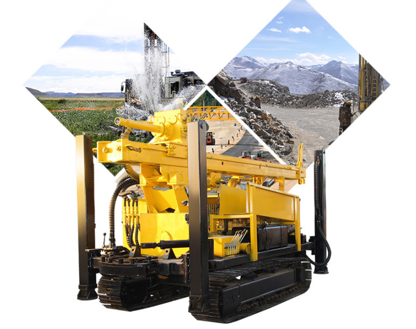 8 Ton Core Drill Rig for Geological Exploration and DTH Water Well Drilling